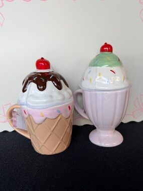 Target Ice Cream Cone & Milkshake Ceramic Mug Set